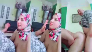 مدرسة محجبة تتناك من زميلها بعد العمل